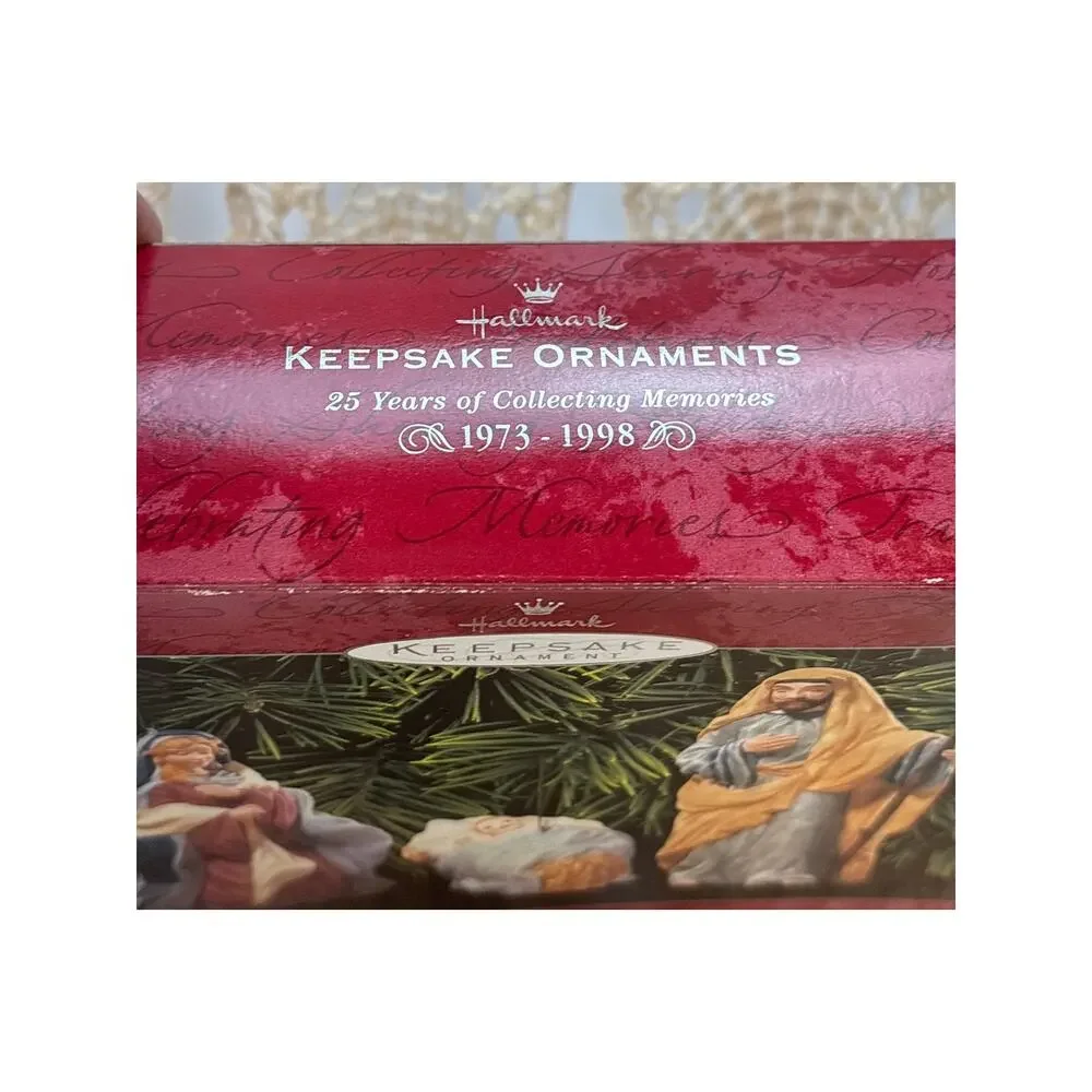 Hallmark Keepsake Ornaments Blessed Nativity Collection 4 Box Set Holy Family